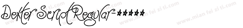 Dexter Script Regular字体转换